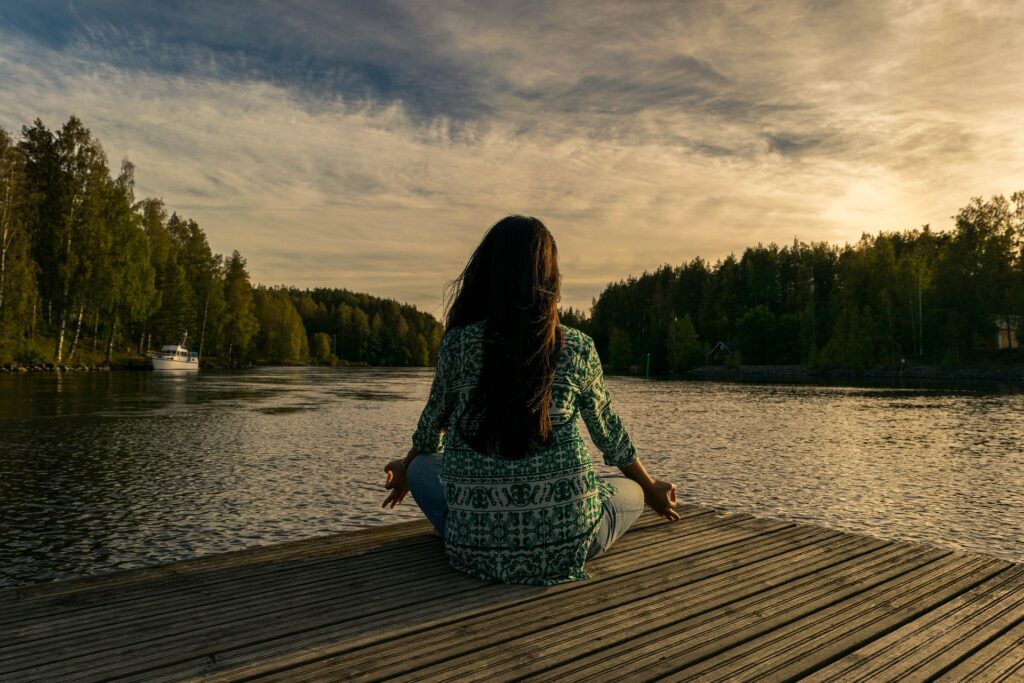 Meditation bei Tipps für Reisen allein