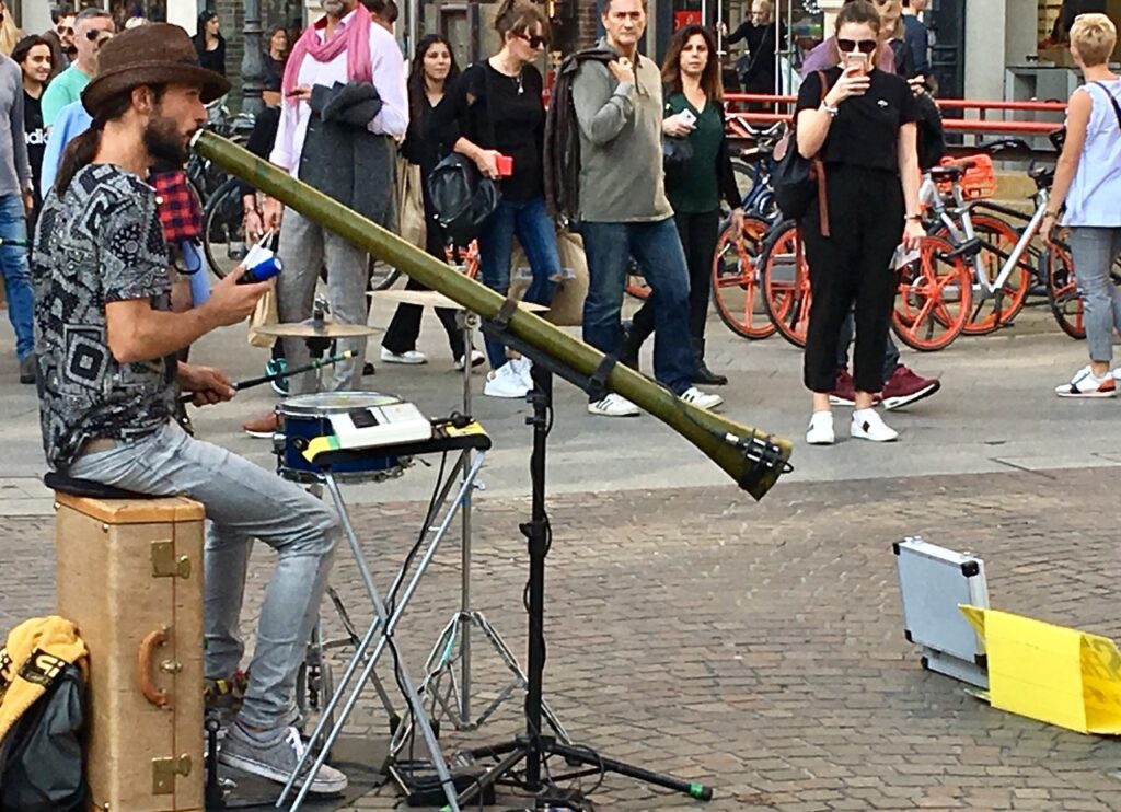 Didgeridoo Straße Mailand