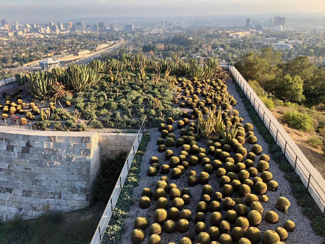 Blick vom Getty Center über Downtown Los Angeles
