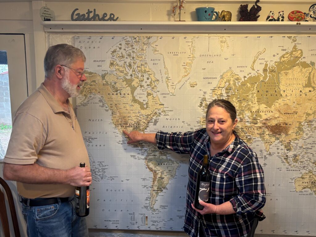 Tom und Teresa Messier von Omphalos Winery