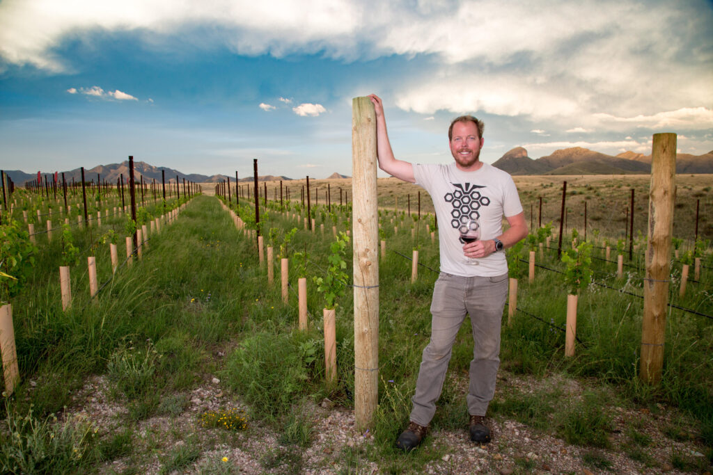 James Callahan in seinem Weinanbau